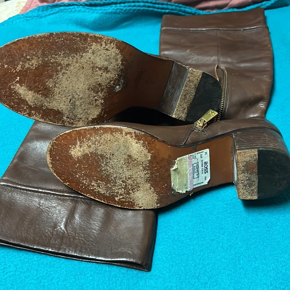 Coach Riding Boots Chocolate Brown Size 6